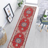 Kazak Rug Handmade Red Medallion 10' Runner