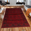 Khal Mohammadi Rug Handmade Red 4x7 ft