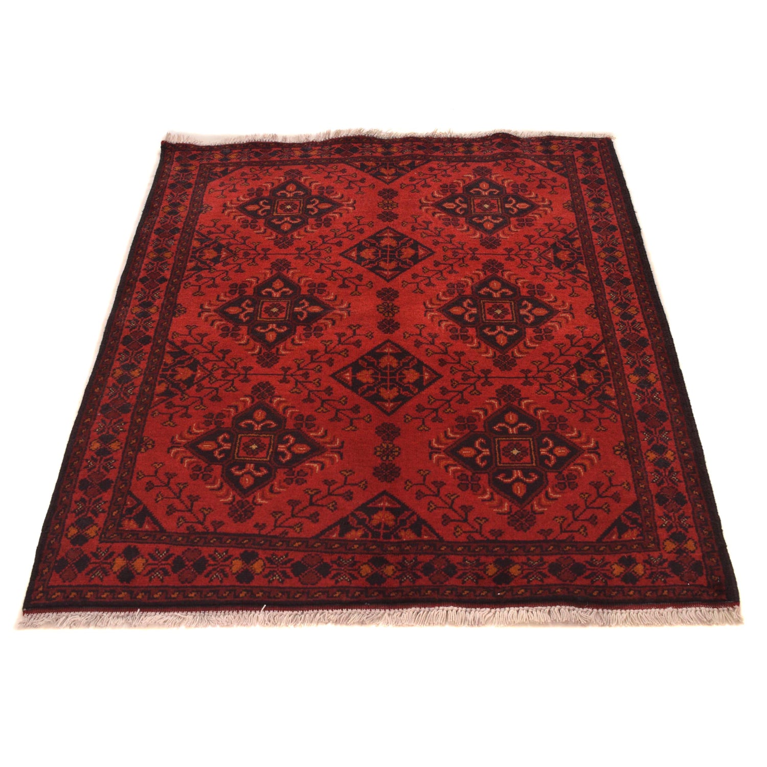 Khal Mohammadi Rug Handmade Red 3x5 ft