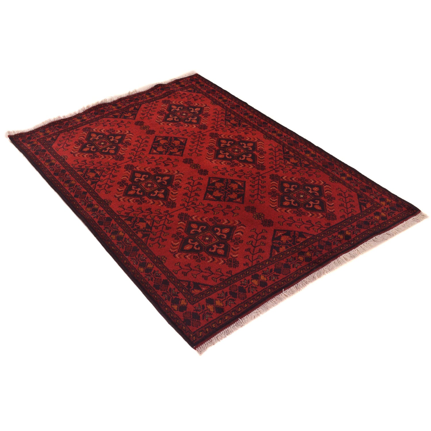 Khal Mohammadi Rug Handmade Red 3x5 ft