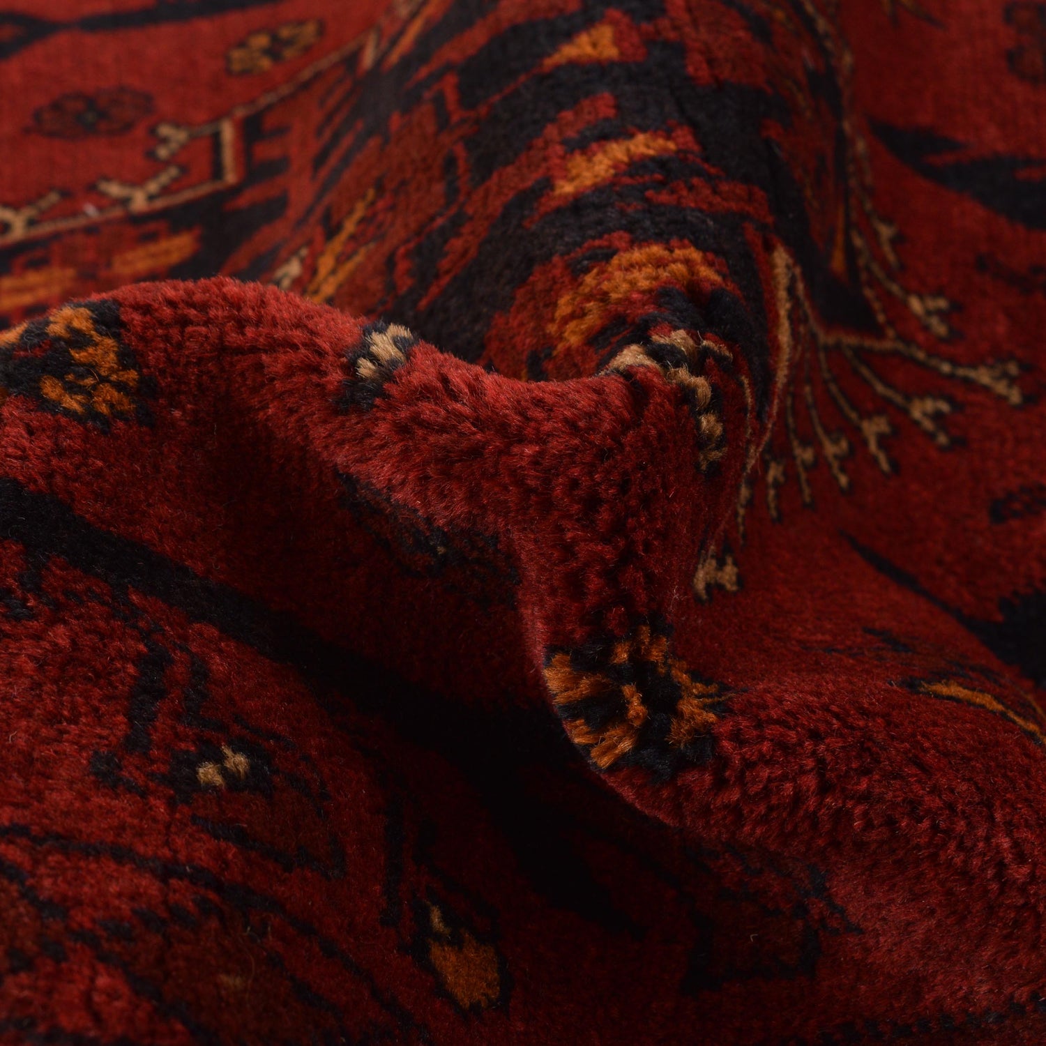 Khal Mohammadi Rug Handmade Red 3x5 ft