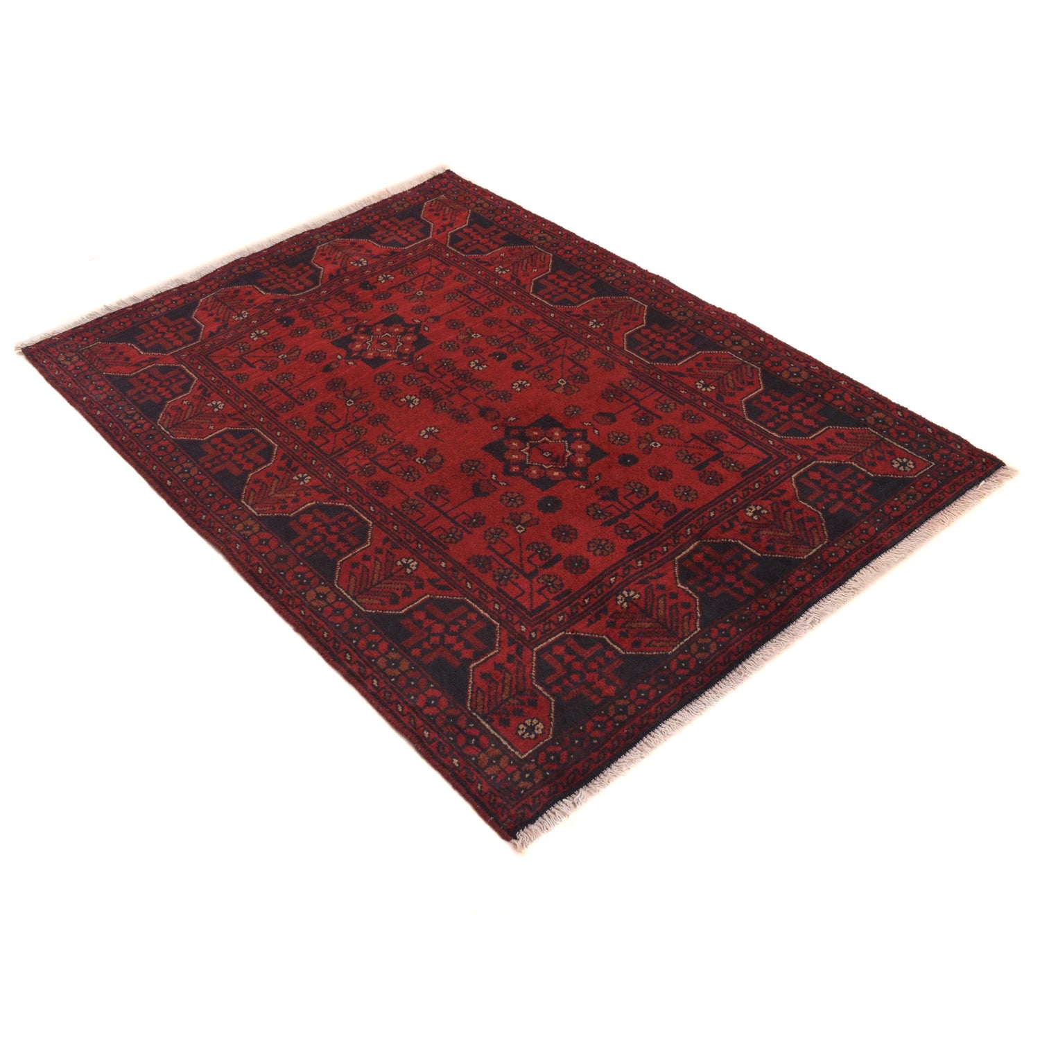 Khal Mohammadi Rug Handmade Red 3x5 ft