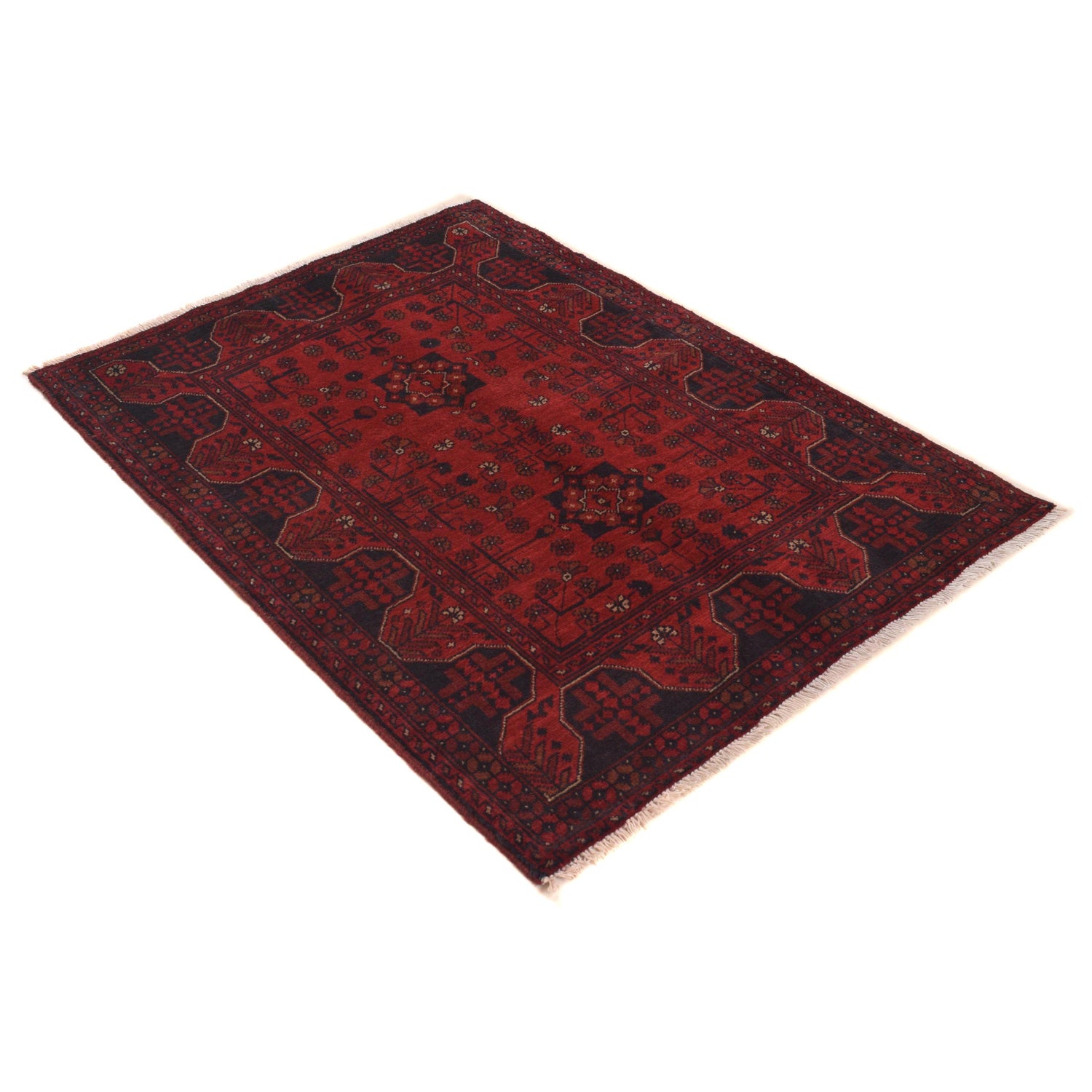 Khal Mohammadi Rug Handmade Red 3x5 ft