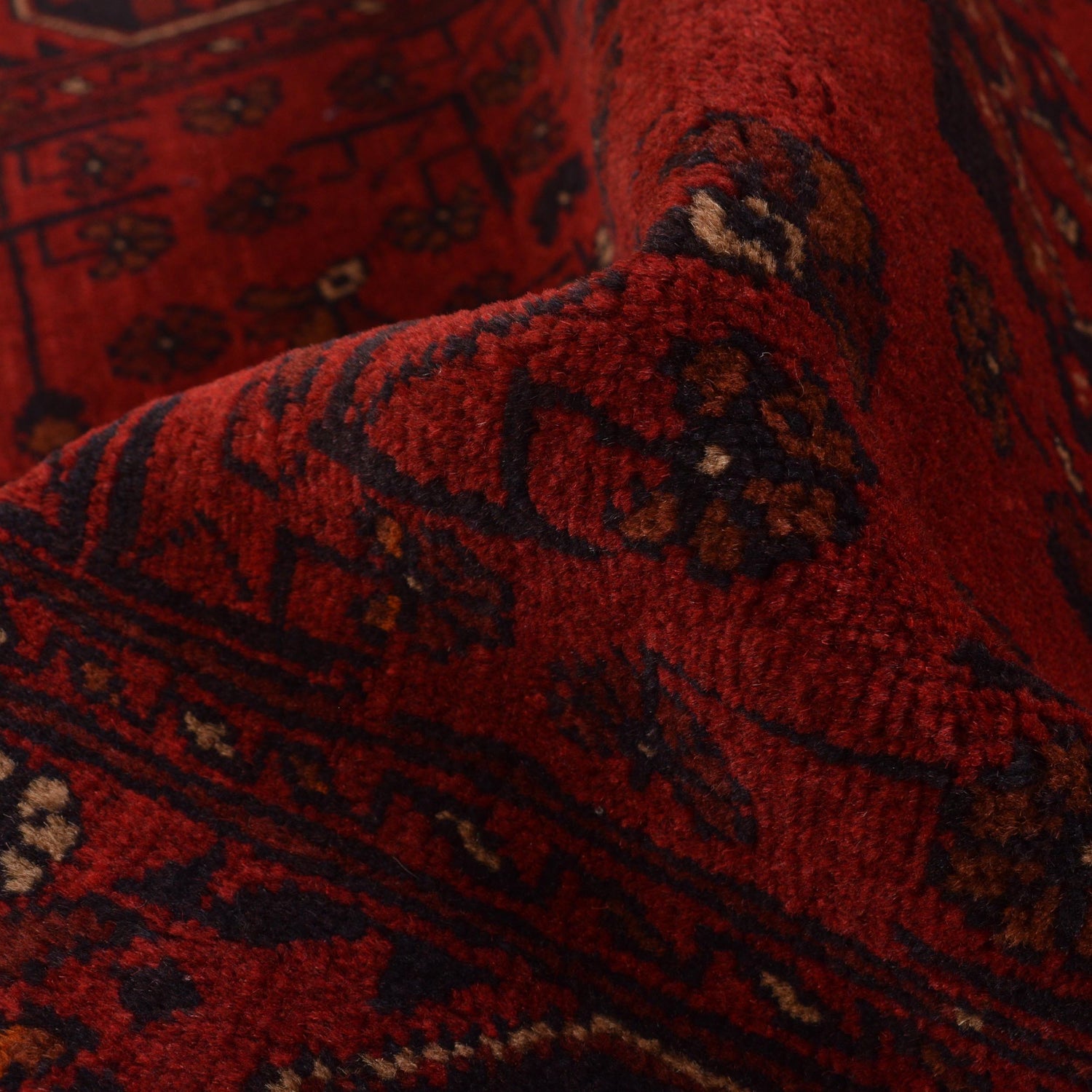 Khal Mohammadi Rug Handmade Red 3x5 ft