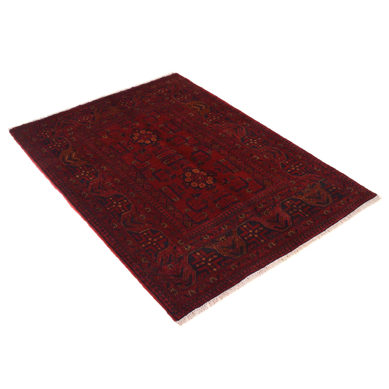 Khal Mohammadi Rug Handmade Red 3x5 ft