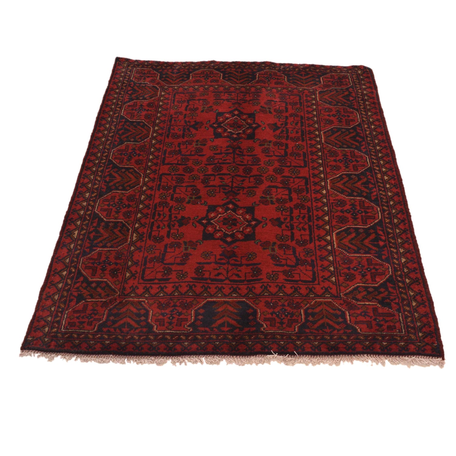 Khal Mohammadi Rug Handmade Red 3x5 ft