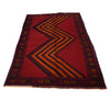 Baluchi Rug Handmade Red Geometric 4x6 ft