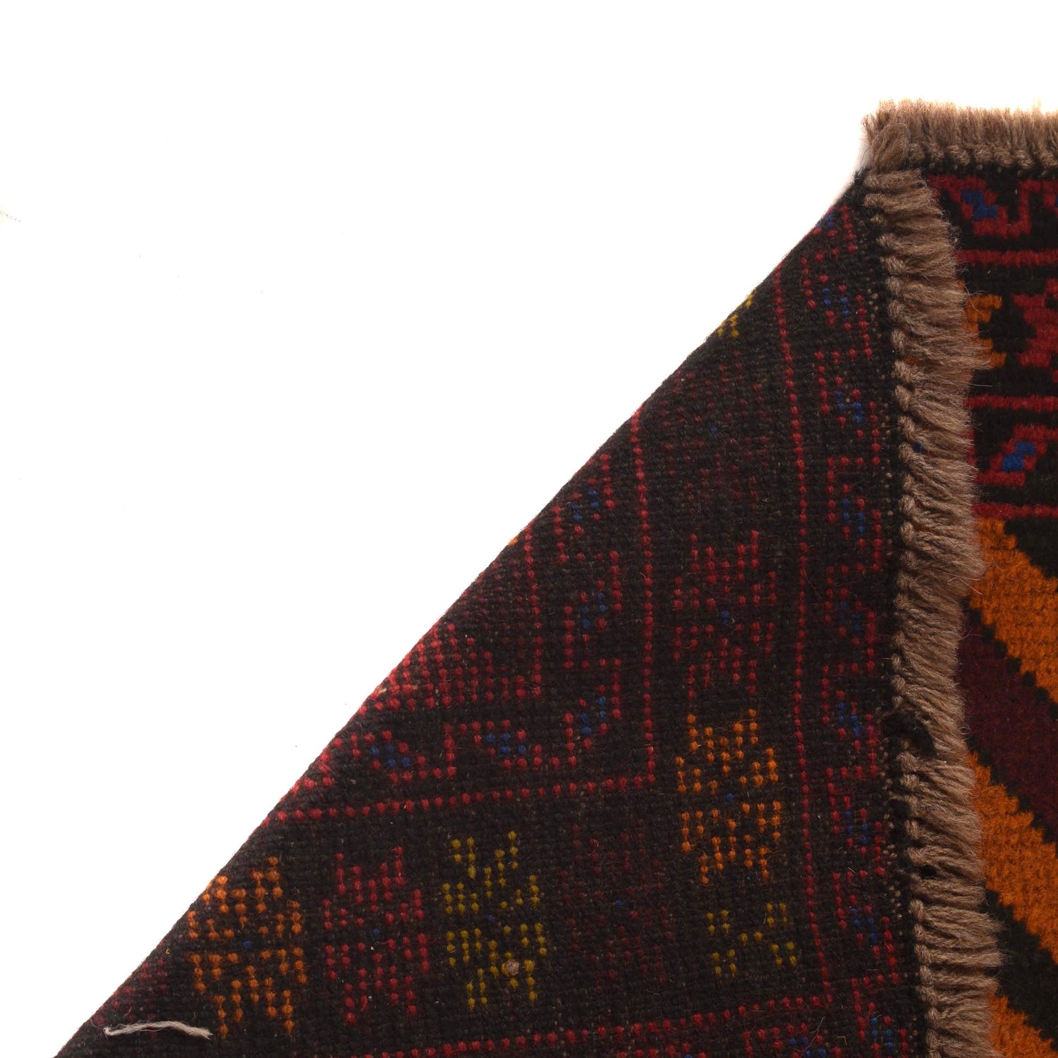 Baluchi Rug Handmade Red Geometric 4x6 ft
