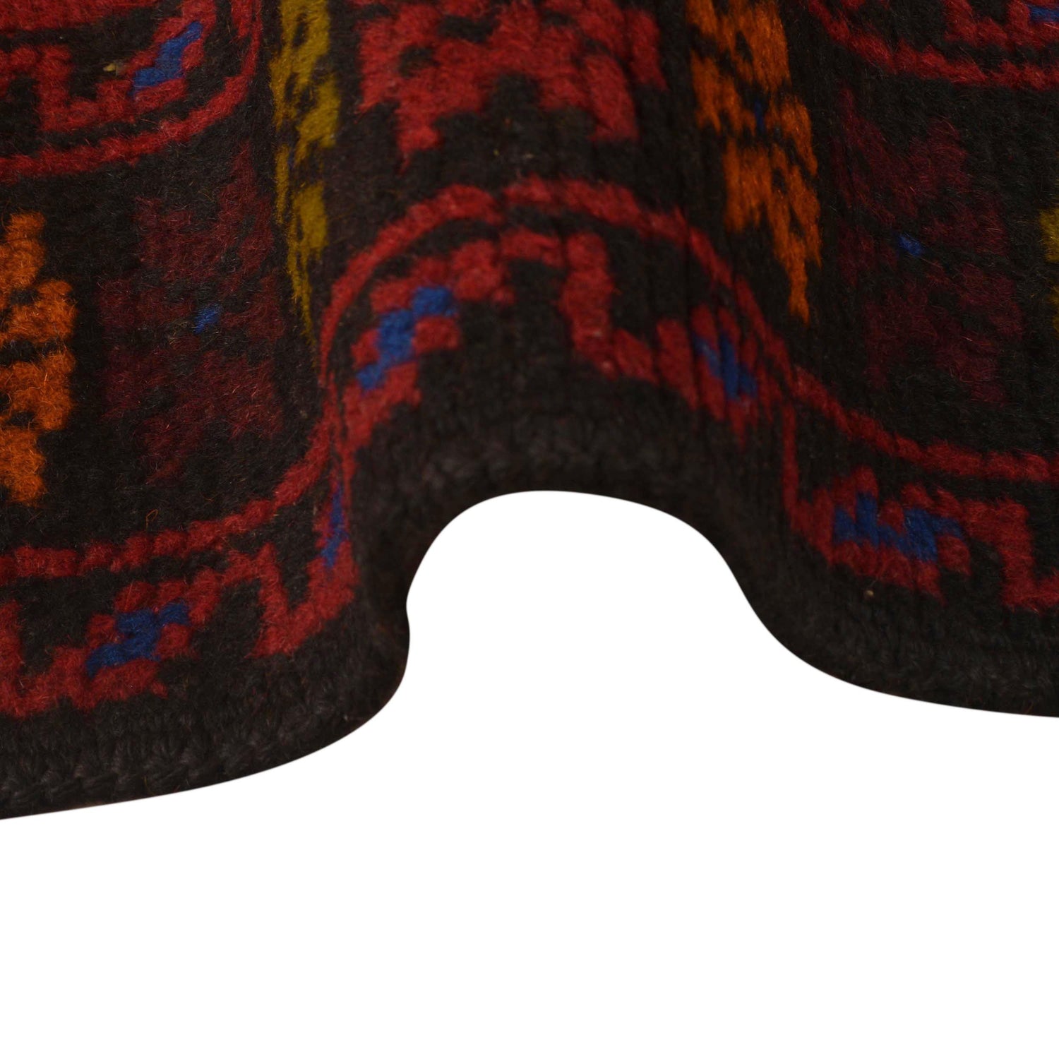 Baluchi Rug Handmade Red Geometric 4x6 ft