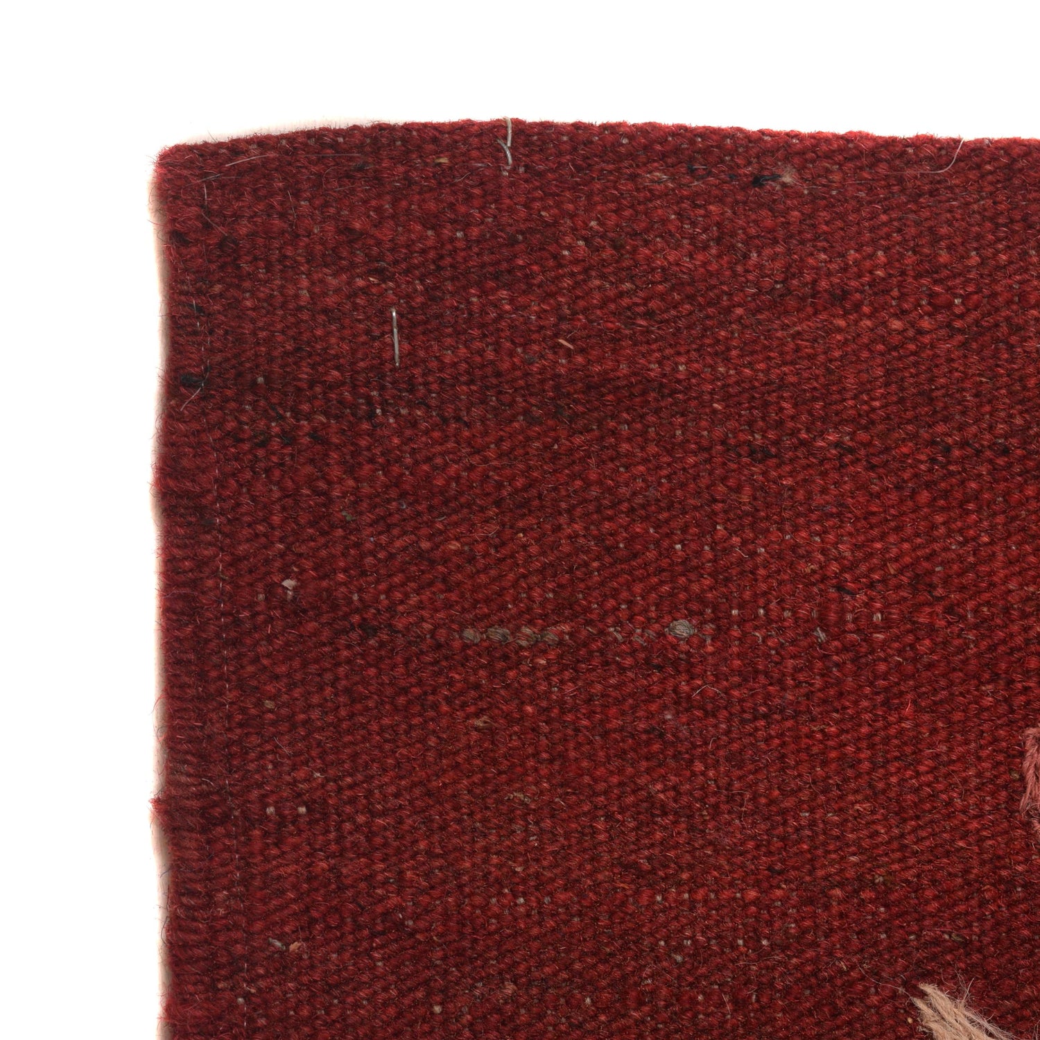 Embroidery Kilim Area Rug Handmade Red Animal 5x8 ft