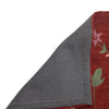 Embroidery Kilim Area Rug Handmade Red Animal 5x8 ft