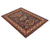 Kazak Rug Handmade Blue Medallion 3x5 ft