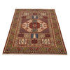 Mamluk Area Rug Handmade Brown Medallion 3x5 ft