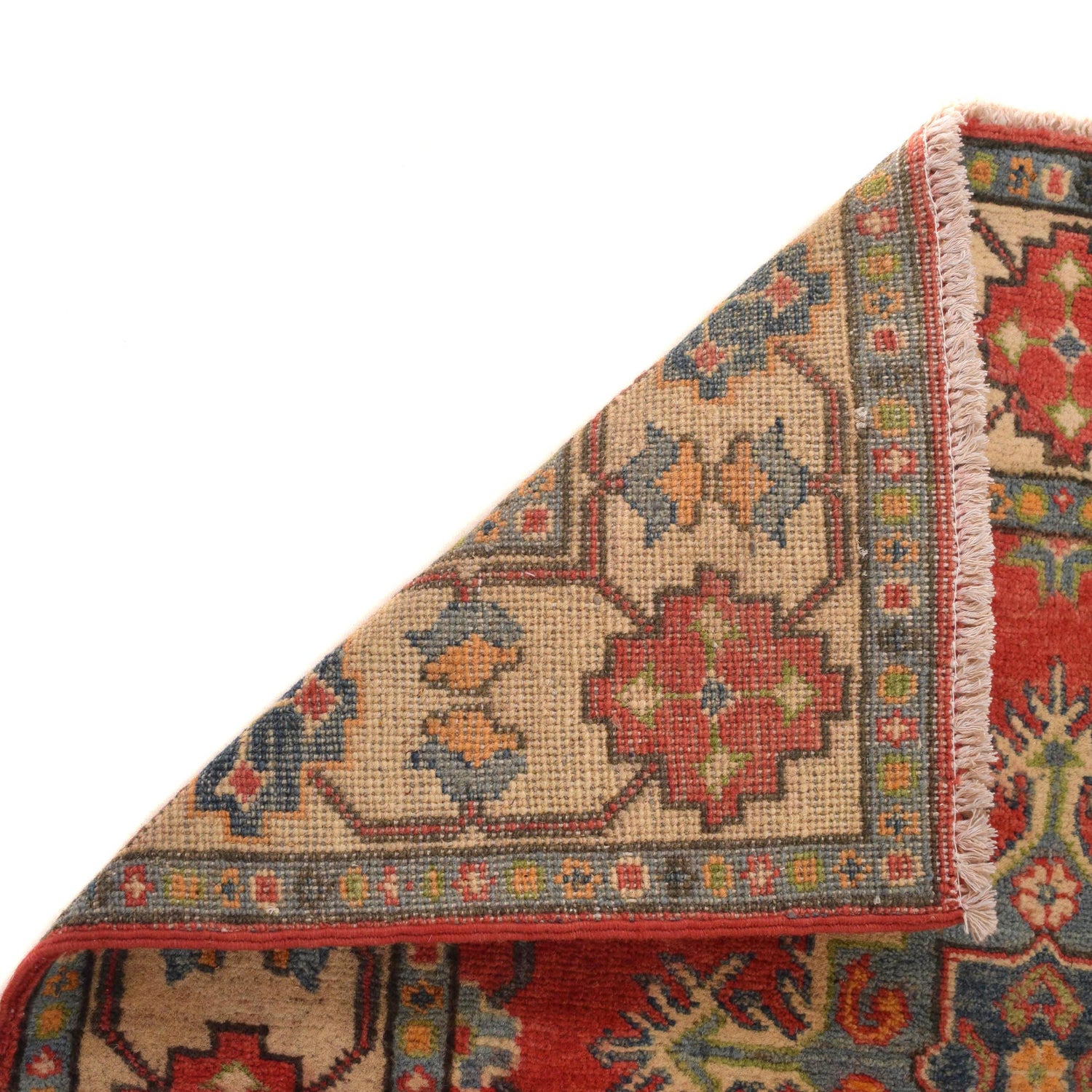 Kazak Rug Handmade Red Medallion 3x5 ft