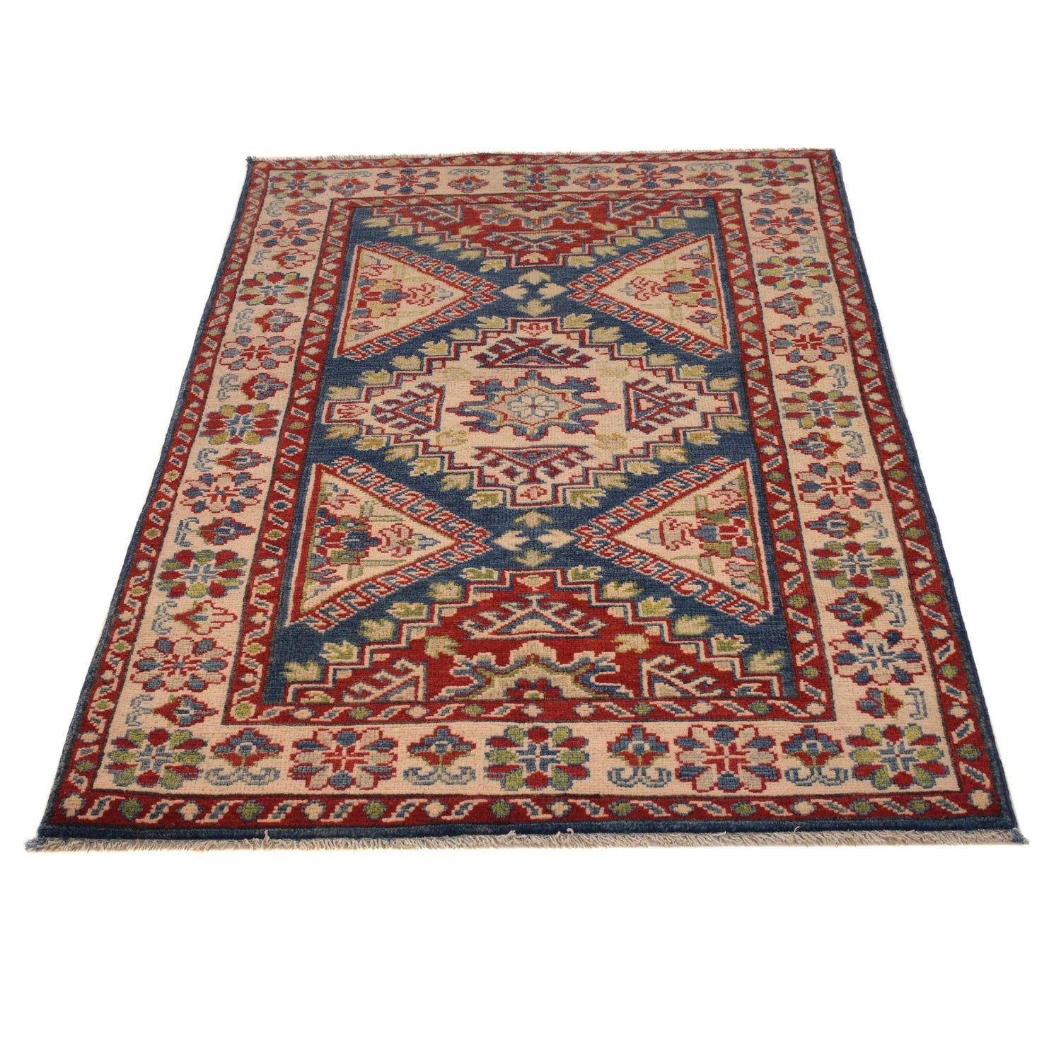 Kazak Rug Handmade Multi Medallion 3x5 ft