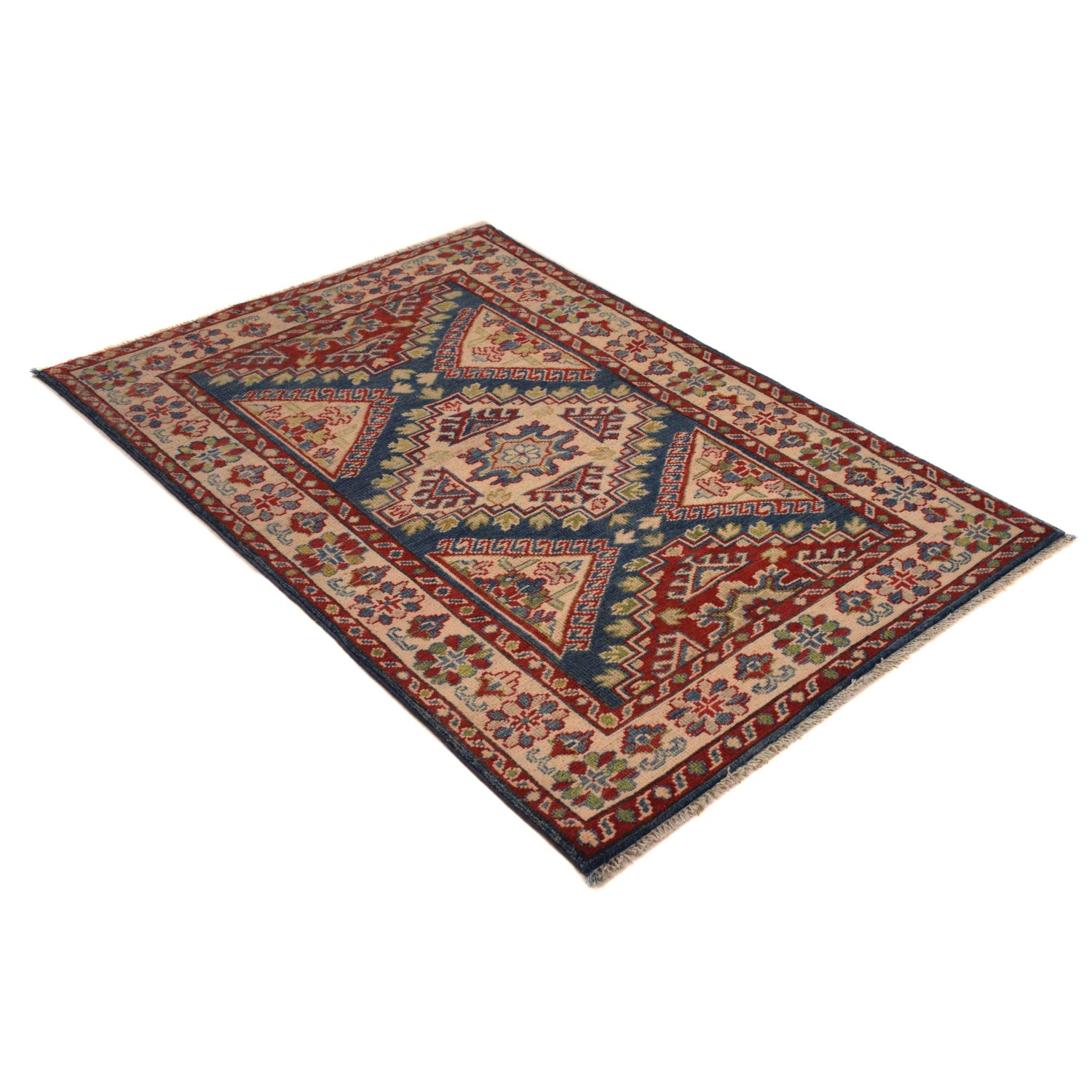 Kazak Rug Handmade Multi Medallion 3x5 ft