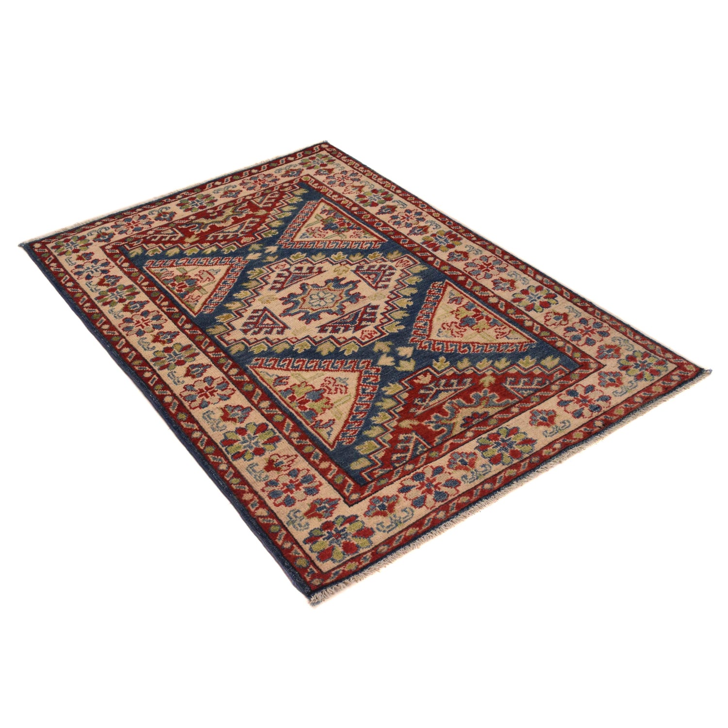 Kazak Rug Handmade Multi Medallion 3x5 ft