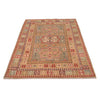 Kazak Rug Handmade Gray Medallion 4x6 ft
