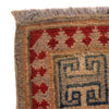 Kazak Rug Handmade Gray Medallion 4x6 ft