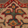 Kazak Rug Handmade Gray Medallion 4x6 ft
