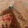 Kazak Rug Handmade Gray Medallion 4x6 ft