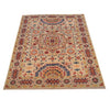 Kazak Rug Handmade Beige Medallion 3x5 ft