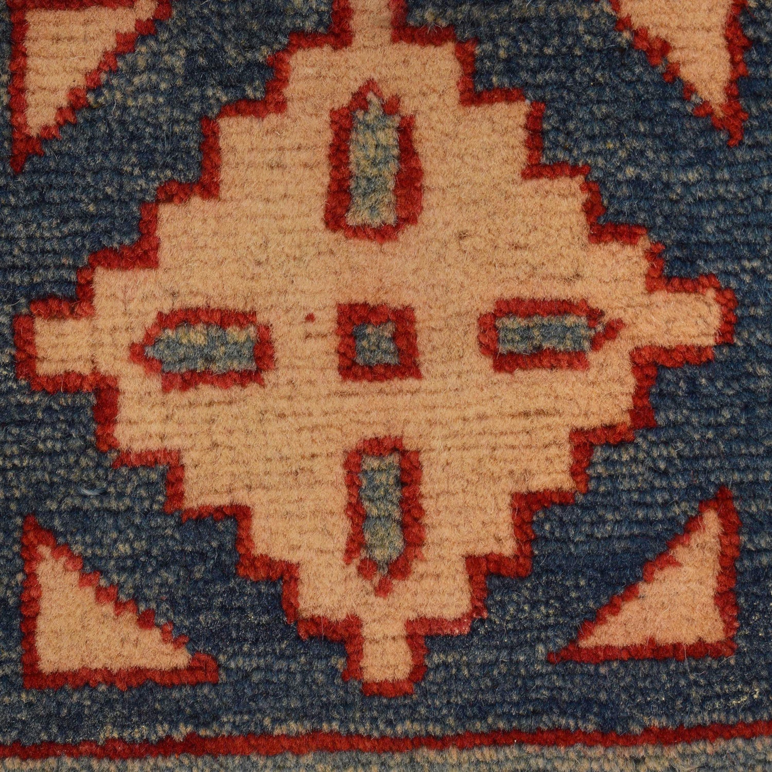 Kazak Rug Handmade Red Medallion 3x5 ft