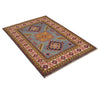 Kazak Rug Handmade Blue Medallion 3x5 ft