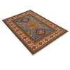 Kazak Rug Handmade Blue Medallion 3x5 ft