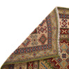 Kazak Rug Handmade Green Medallion 3x5 ft