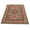 Kazak Rug Handmade Blue Medallion 3x5 ft