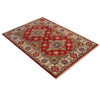 Kazak Rug Handmade Red Medallion 3x5 ft