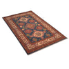 Kazak Rug Handmade Blue Medallion 3x5 ft