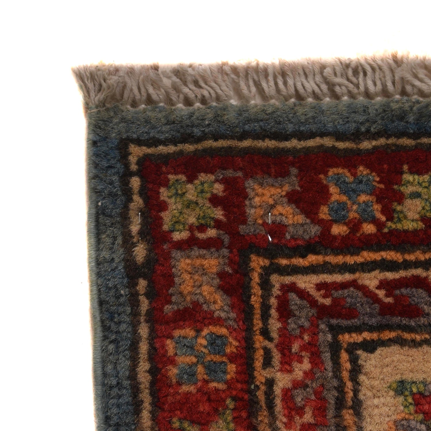 Kazak Rug Handmade Blue Medallion 3x5 ft