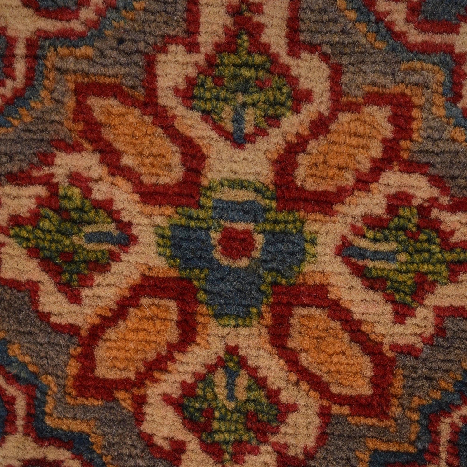 Kazak Rug Handmade Blue Medallion 3x5 ft