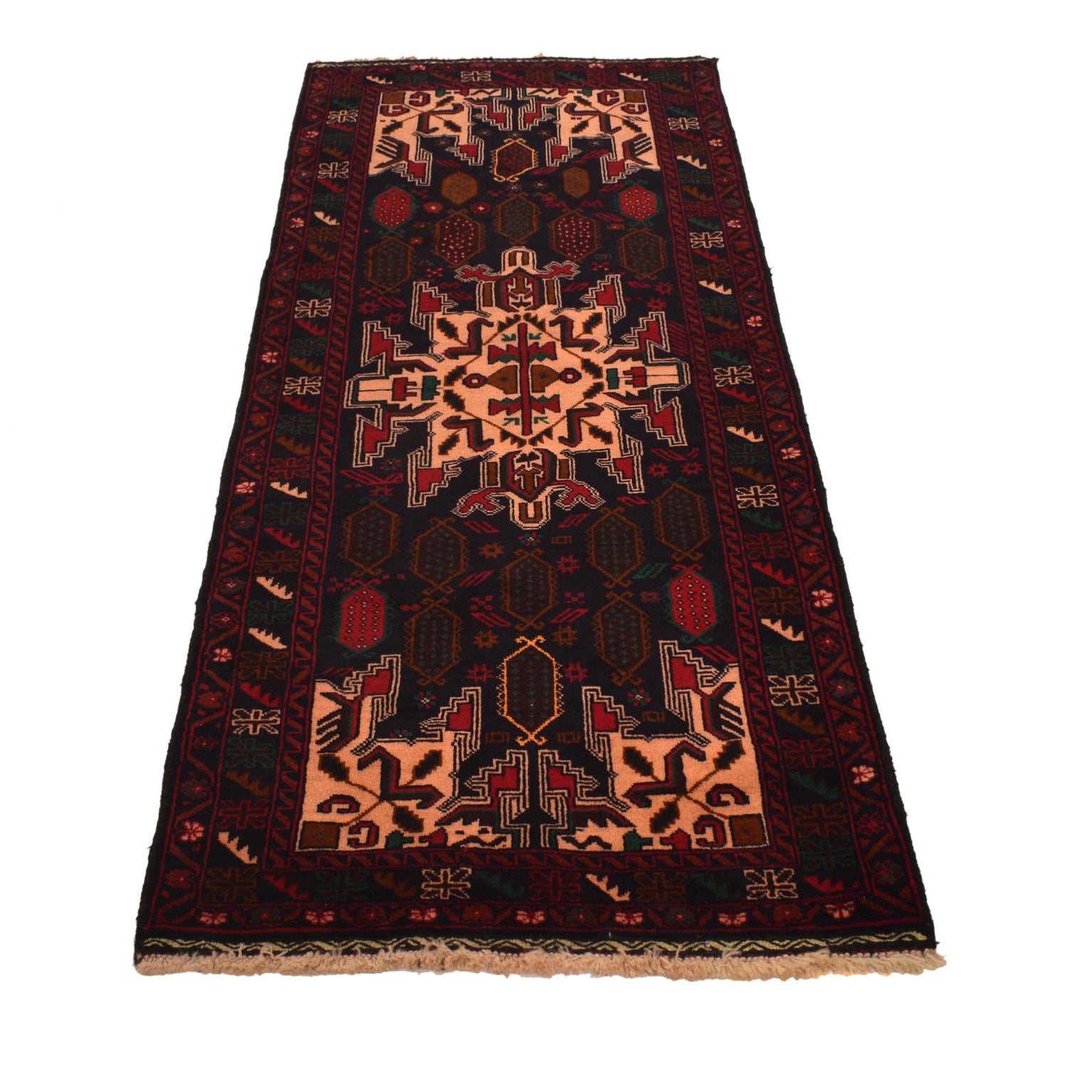 Baluchi Runner Rug Handmade Multi 6' Runner