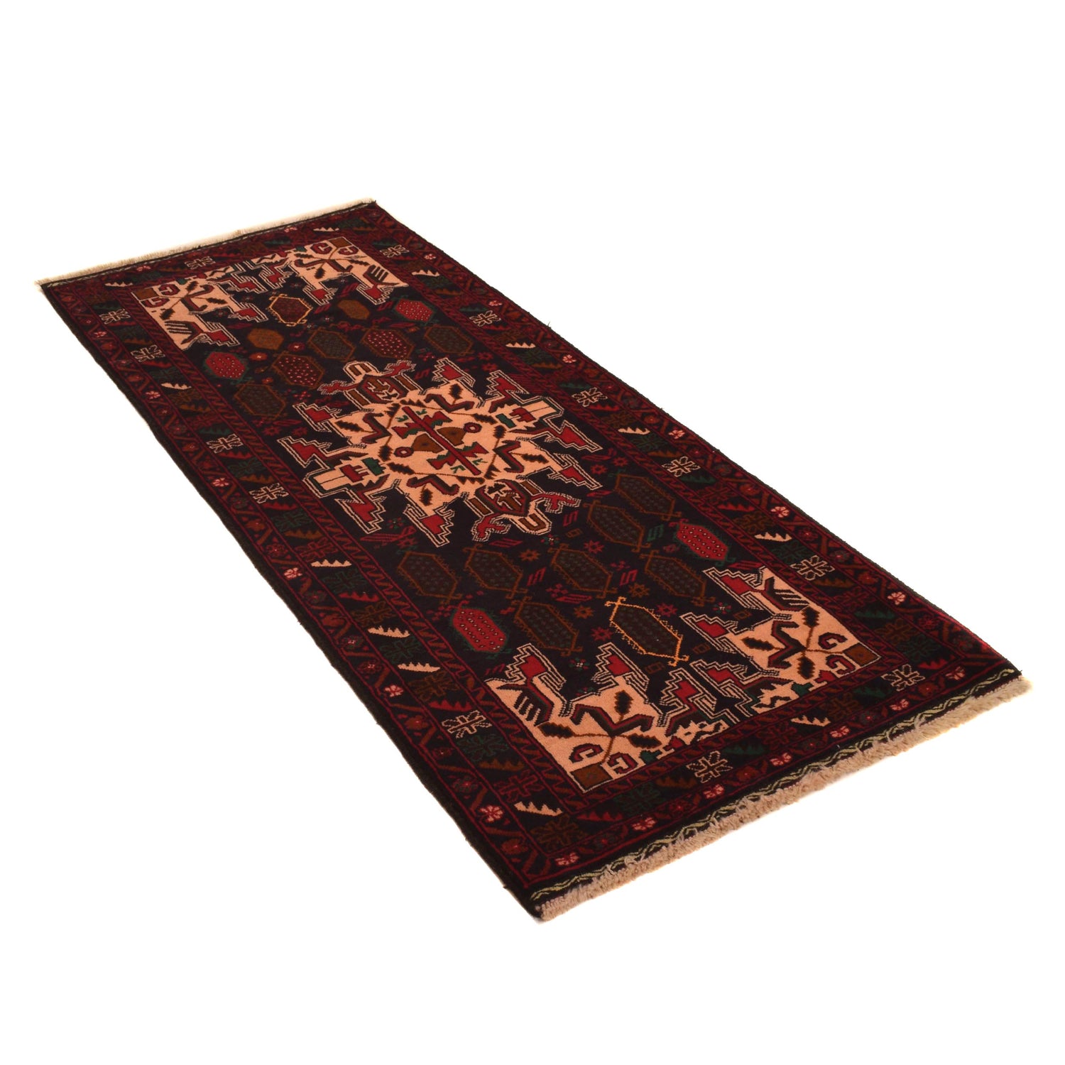 Baluchi Runner Rug Handmade Multi 6' Runner