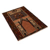 Baluchi Rug Handmade Multi Prayer Design 2x4 ft