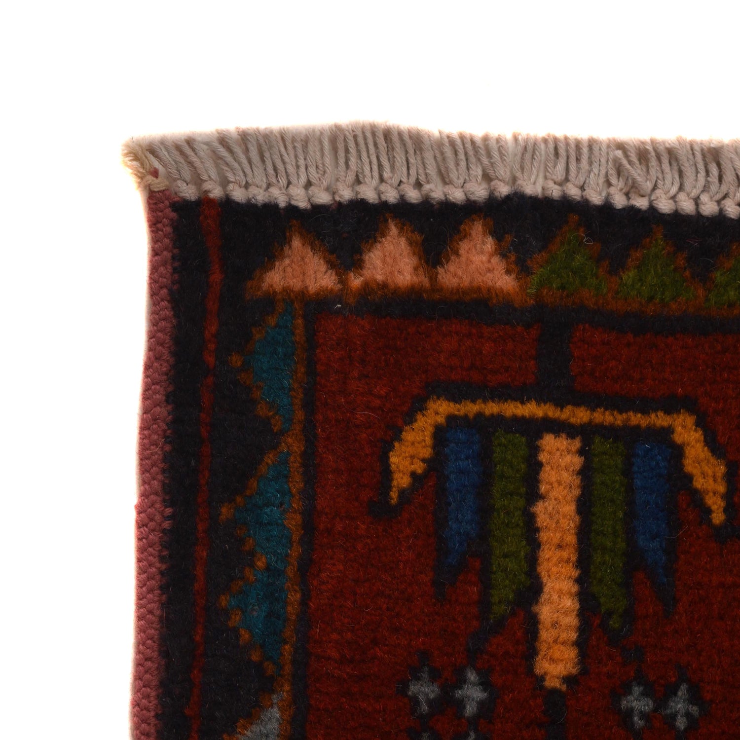 Baluchi Rug Handmade Multi Prayer Design 2x4 ft