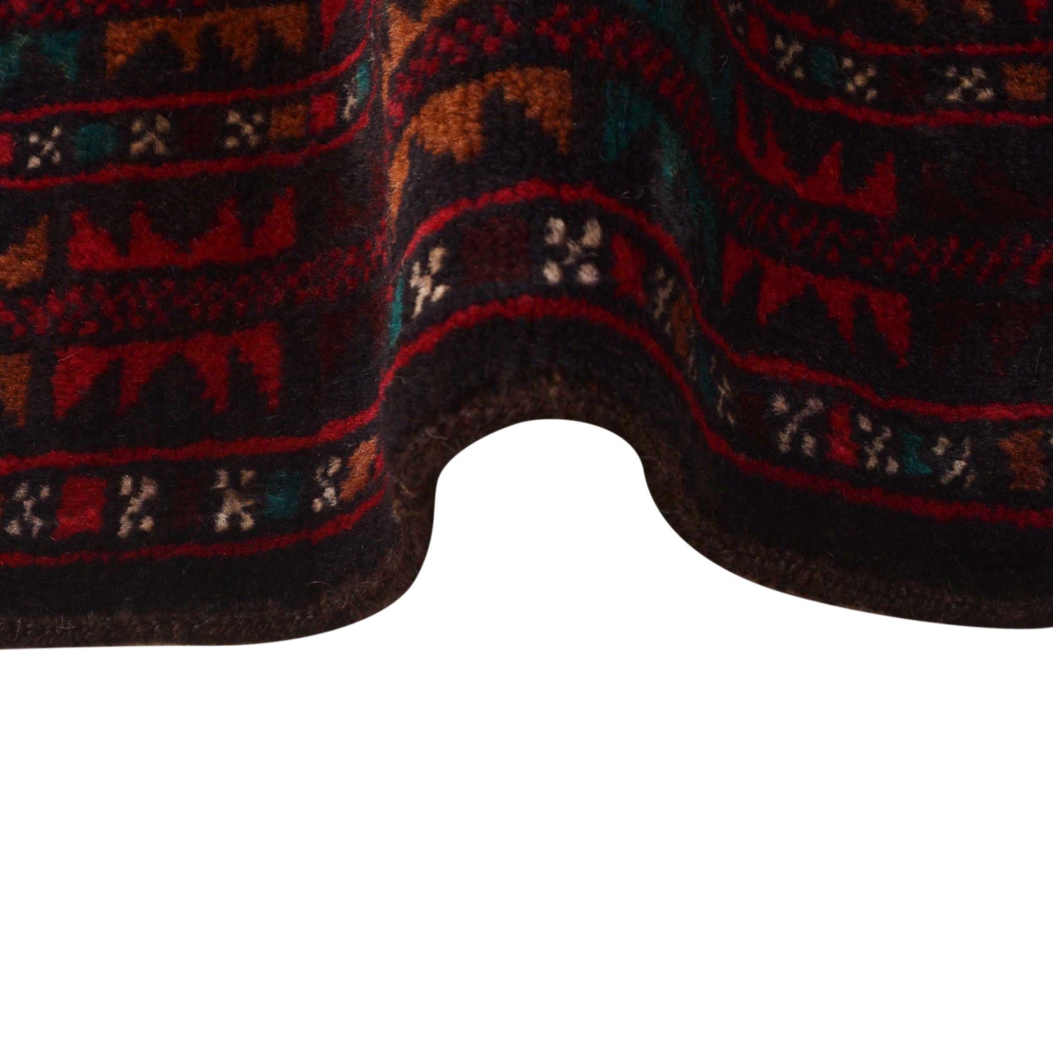 Baluchi Rug Handmade Multi Geometric 3x5 ft