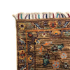 Sultani Area Rug Handmade Brown Floral 5x8 ft