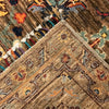 Sultani Area Rug Handmade Brown Floral 5x8 ft