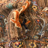 Sultani Area Rug Handmade Brown Floral 5x8 ft
