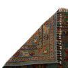 Sultani Area Rug Handmade Blue Floral 4x6 ft