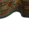 Sultani Area Rug Handmade Blue Floral 4x6 ft
