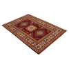 Kazak Rug Handmade Red Medallion 3x5 ft