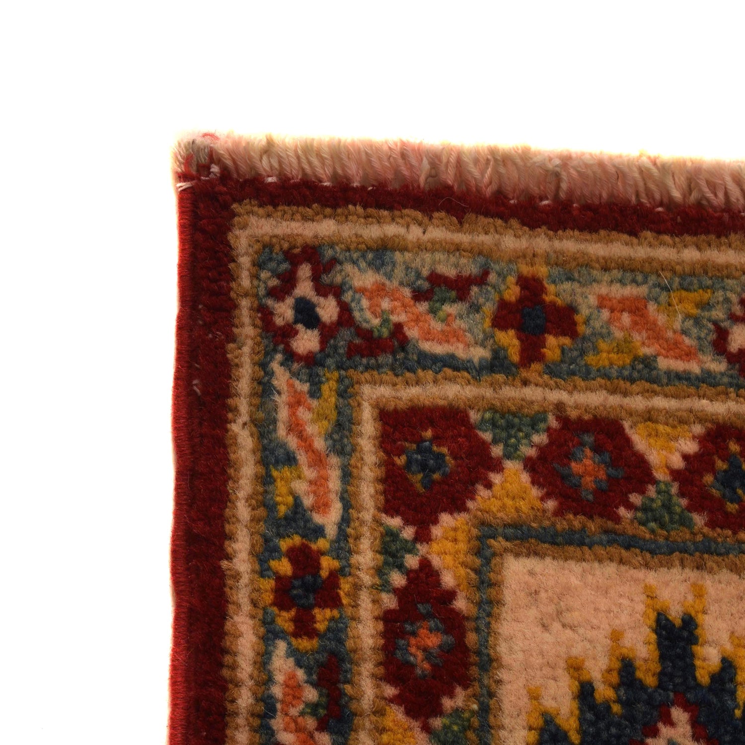 Kazak Rug Handmade Red Medallion 3x5 ft