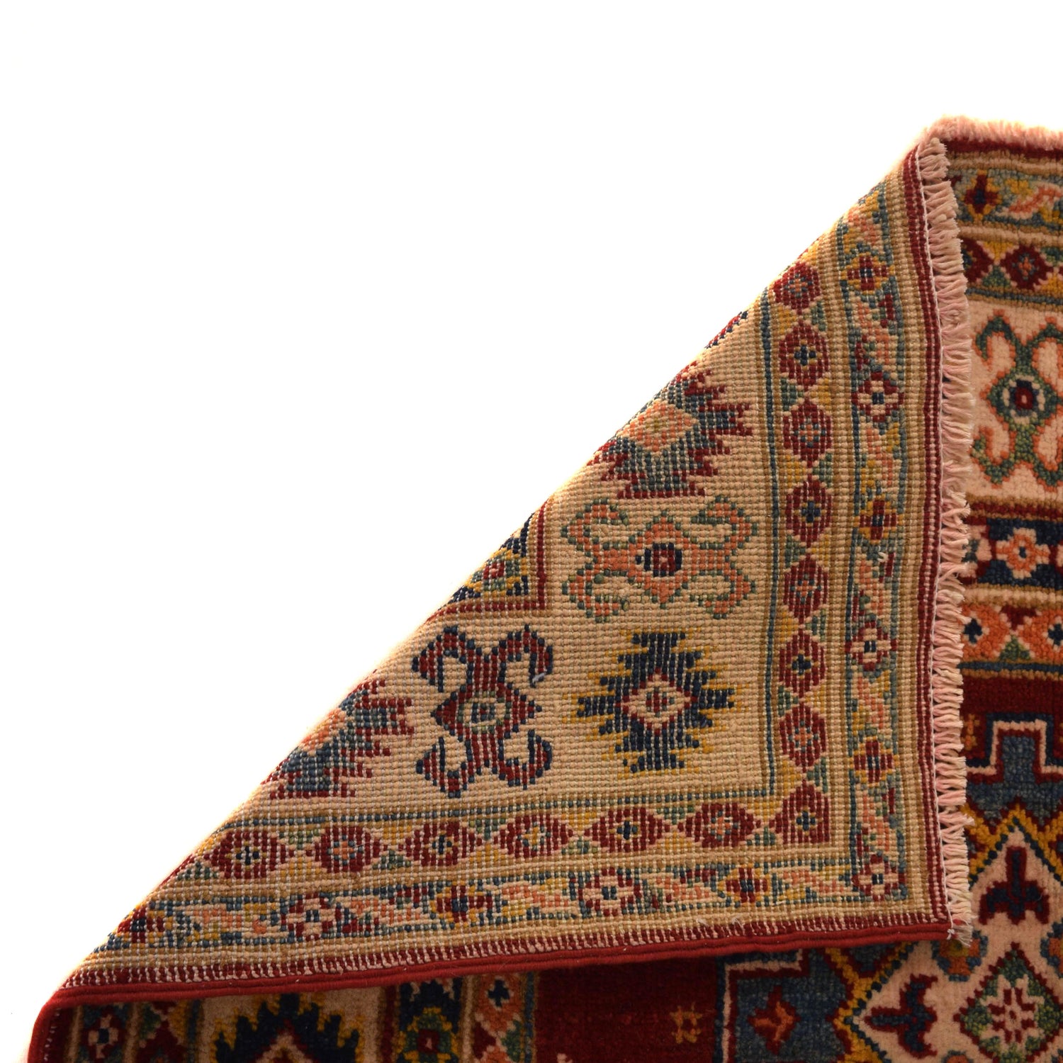 Kazak Rug Handmade Red Medallion 3x5 ft