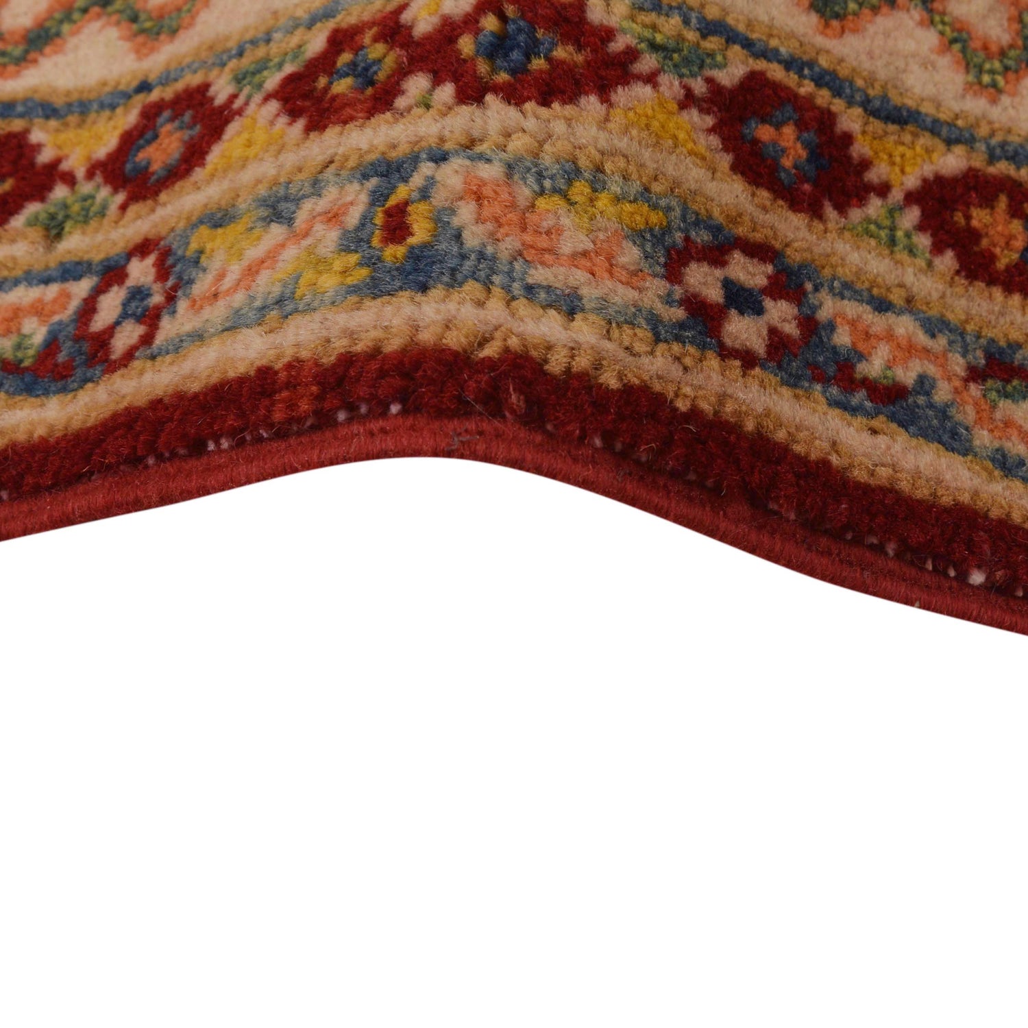 Kazak Rug Handmade Red Medallion 3x5 ft