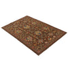 Sultani Area Rug Handmade Brown Floral 3x5 ft